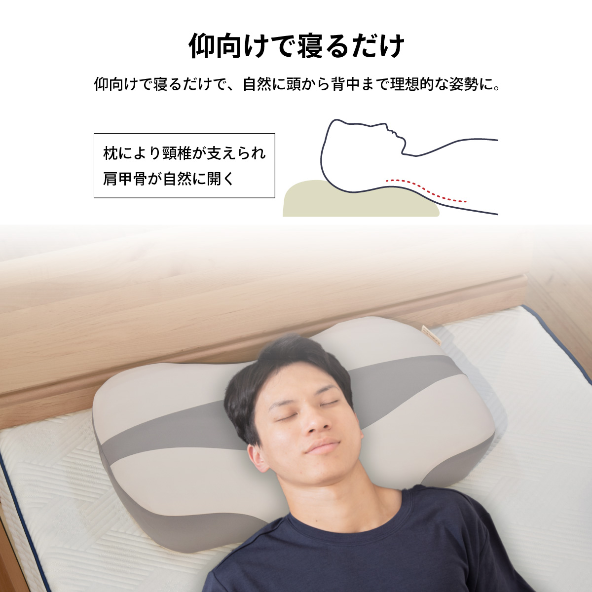ストレートネックサポート枕DX11