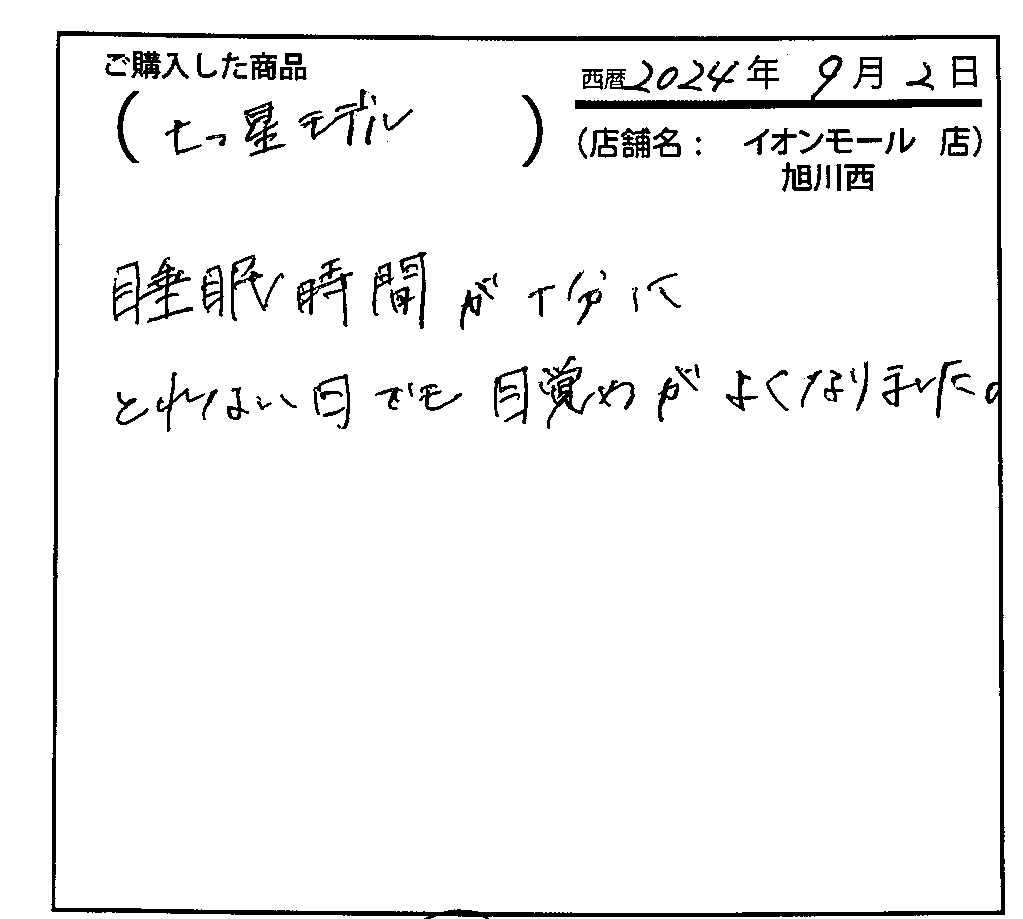 睡眠時k何が十分に取れない日でも目が目覚めが良くなりました