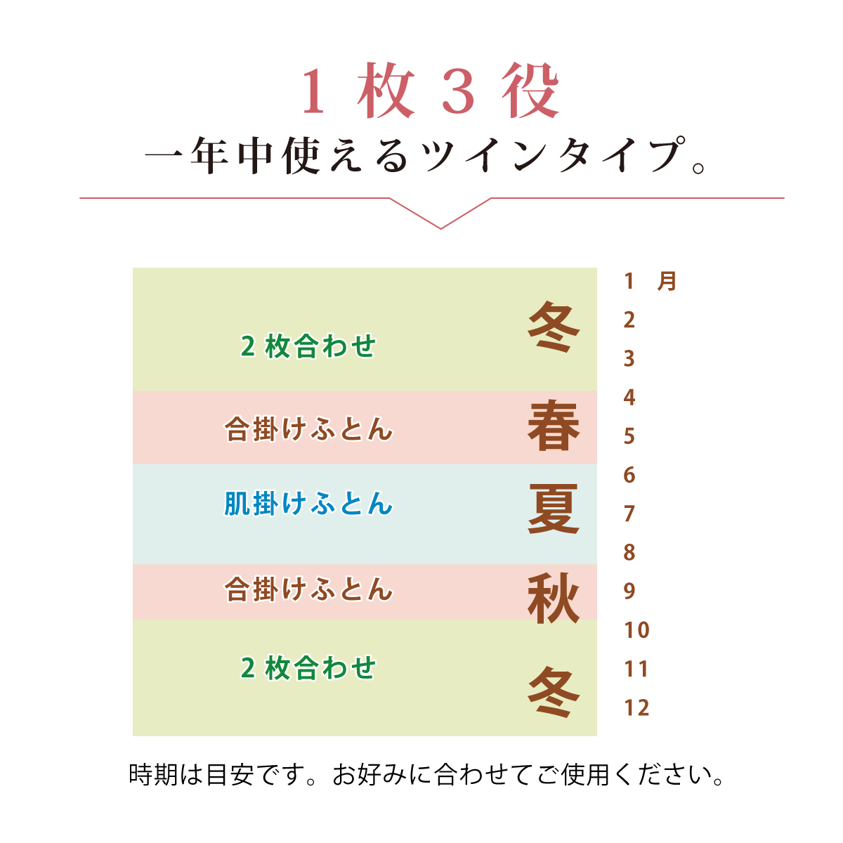 ベッド専用羽毛ふとん