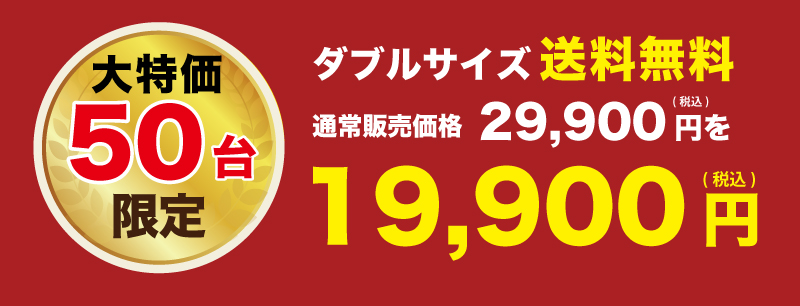 当店通常価格29900円が19900円