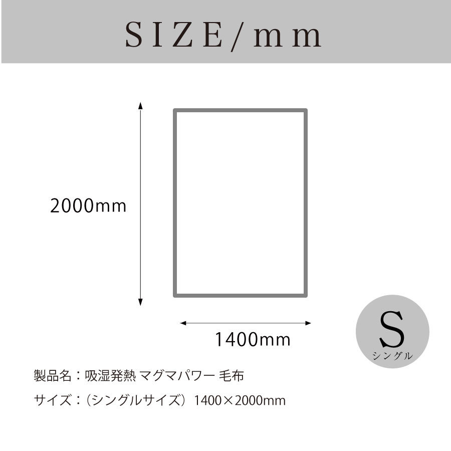 縦200センチメートル、横140センチメートル