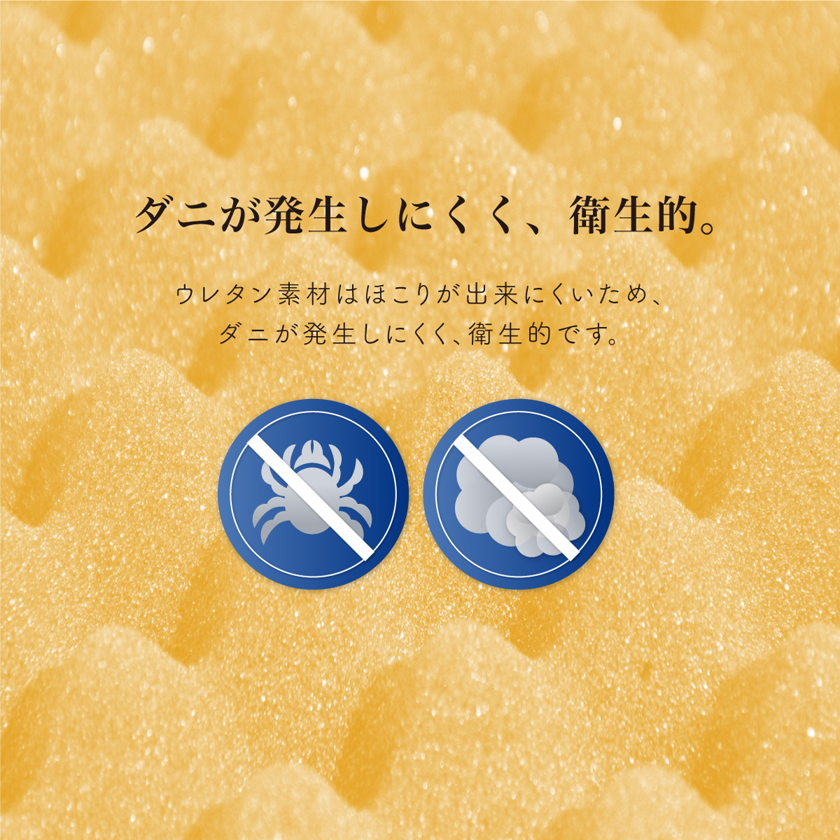 rakune13-ダニが発生しにくく、衛生的。