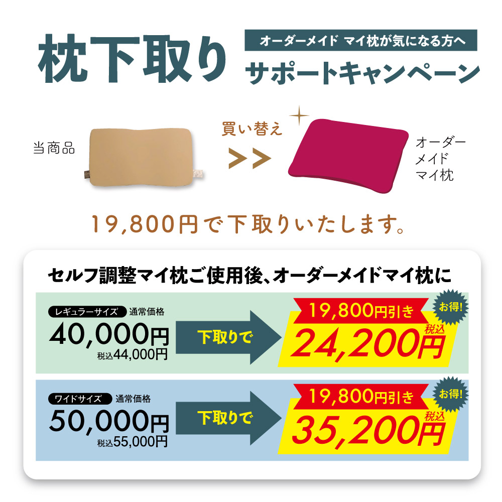 枕下取りサポートキャンペーン