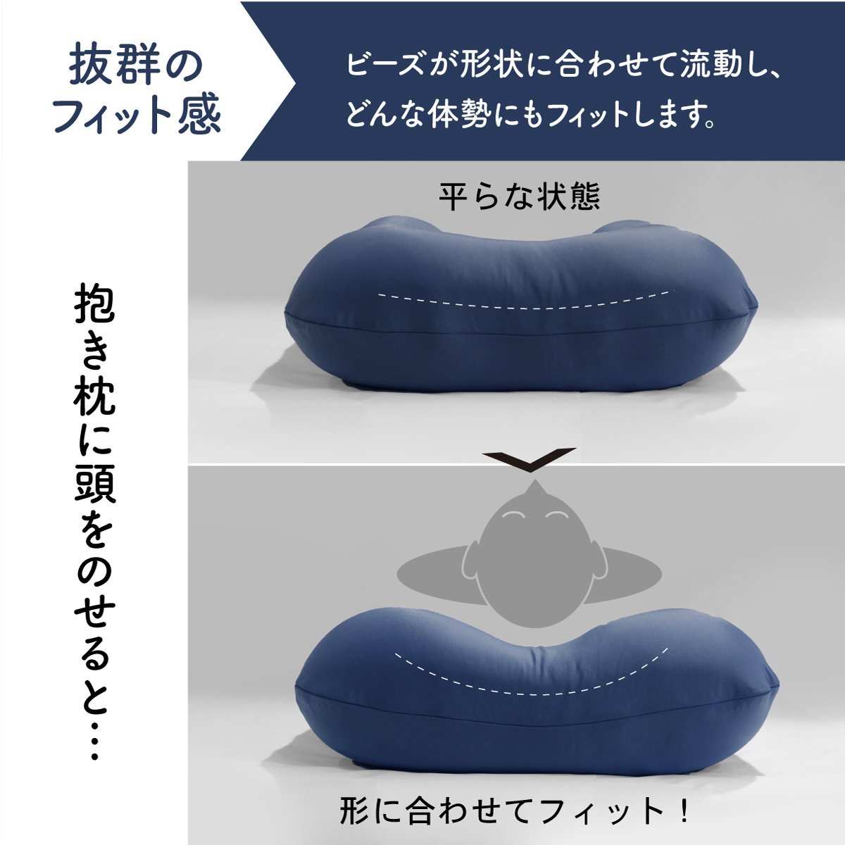 U字抱き枕