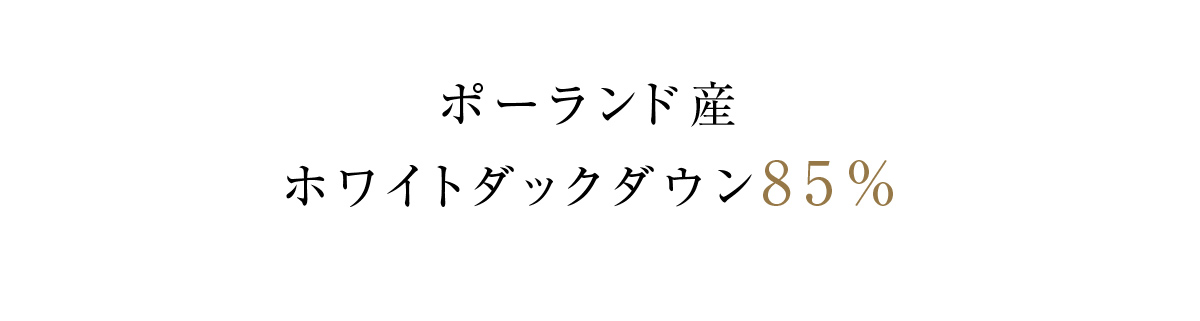 ロークラスホワイトダックダウン85%