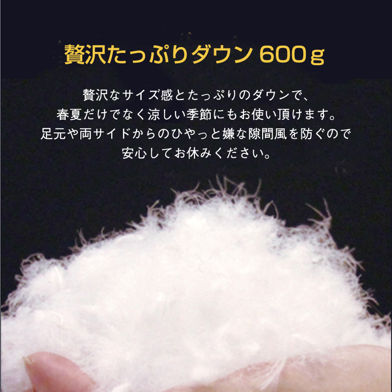 贅沢たっぷりダウン600g